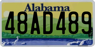 AL license plate 48AD489
