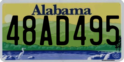 AL license plate 48AD495