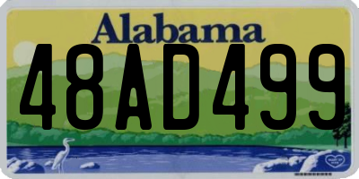 AL license plate 48AD499
