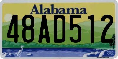 AL license plate 48AD512