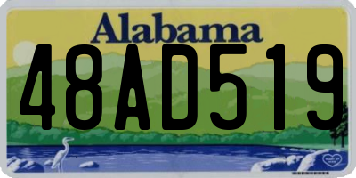 AL license plate 48AD519