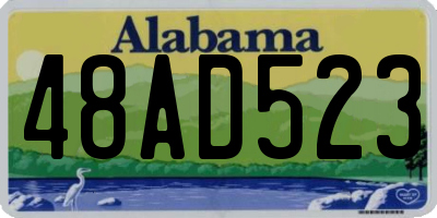 AL license plate 48AD523
