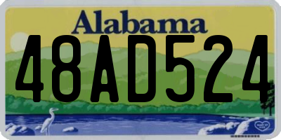 AL license plate 48AD524