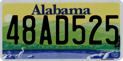 AL license plate 48AD525