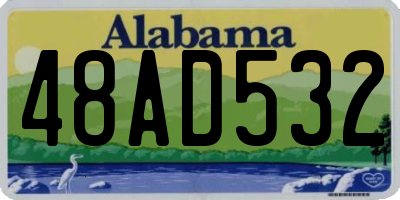 AL license plate 48AD532