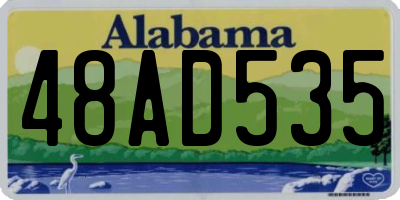 AL license plate 48AD535