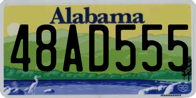 AL license plate 48AD555