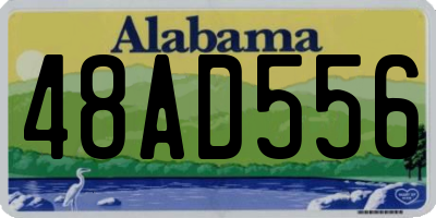 AL license plate 48AD556