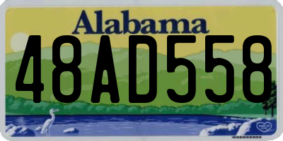 AL license plate 48AD558