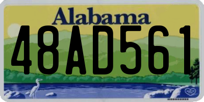 AL license plate 48AD561