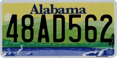 AL license plate 48AD562