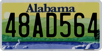 AL license plate 48AD564