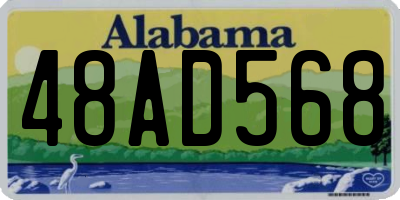 AL license plate 48AD568