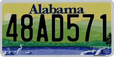 AL license plate 48AD571
