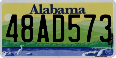 AL license plate 48AD573