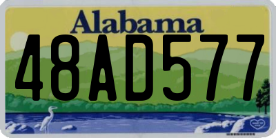 AL license plate 48AD577