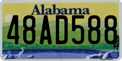 AL license plate 48AD588