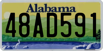 AL license plate 48AD591