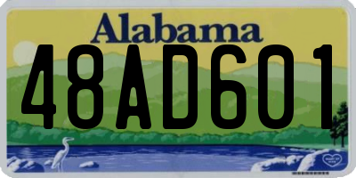 AL license plate 48AD601