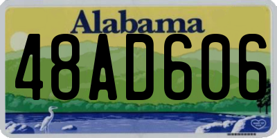 AL license plate 48AD606