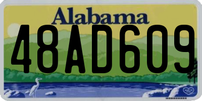 AL license plate 48AD609