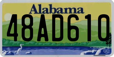 AL license plate 48AD610