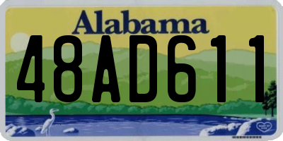 AL license plate 48AD611