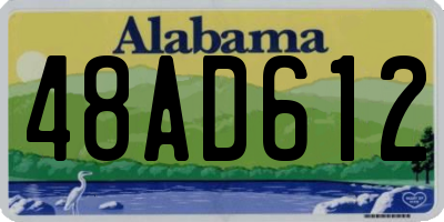 AL license plate 48AD612