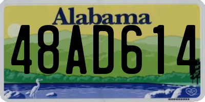 AL license plate 48AD614