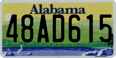 AL license plate 48AD615