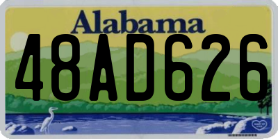 AL license plate 48AD626