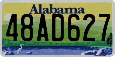 AL license plate 48AD627