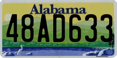 AL license plate 48AD633