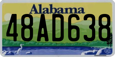 AL license plate 48AD638