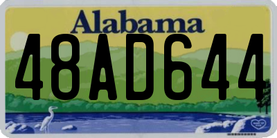 AL license plate 48AD644