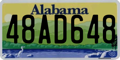 AL license plate 48AD648