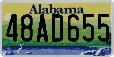 AL license plate 48AD655