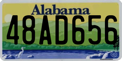 AL license plate 48AD656