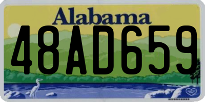 AL license plate 48AD659