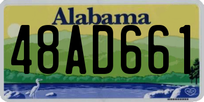 AL license plate 48AD661