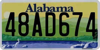 AL license plate 48AD674