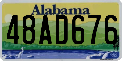 AL license plate 48AD676