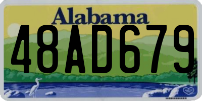 AL license plate 48AD679