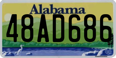 AL license plate 48AD686