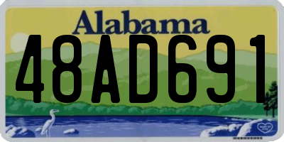 AL license plate 48AD691