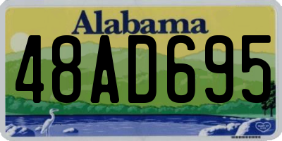 AL license plate 48AD695