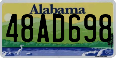 AL license plate 48AD698