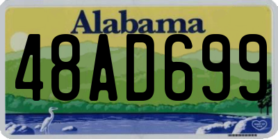 AL license plate 48AD699