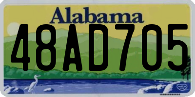 AL license plate 48AD705