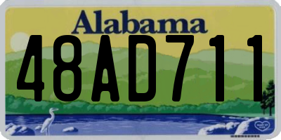 AL license plate 48AD711